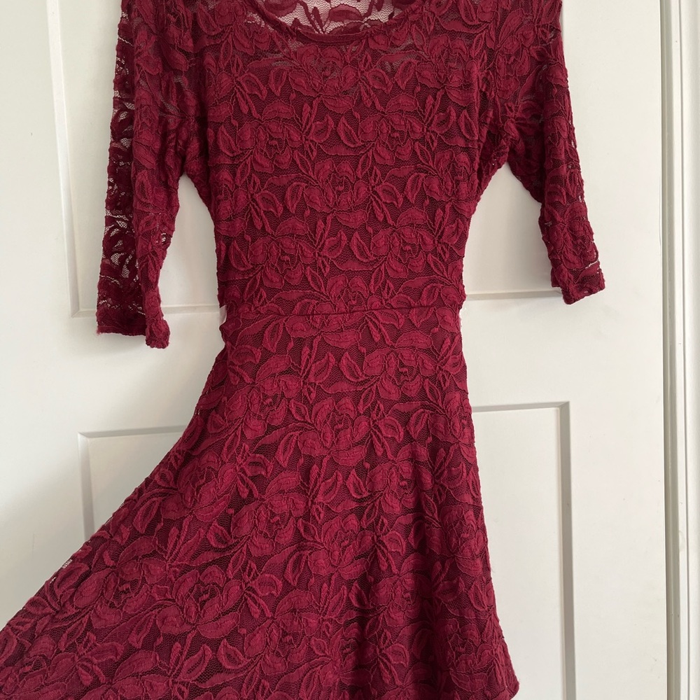 Dress is from Macy’s in a size L
